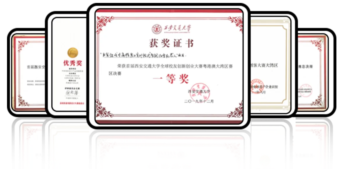 交大获奖证书